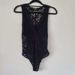 Lace black bodysuit